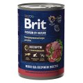 Brit Premium by Nature / Консервы Брит для взрослых собак всех пород Мясное ассорти с потрошками (цена за упаковку)