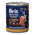Brit Premium by Nature / Консервы Брит для собак всех пород Говядина и печень (цена за упаковку) Новинка