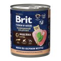 Brit Premium by Nature / Консервы Брит для собак всех пород Индейка и утка (цена за упаковку) Новинка