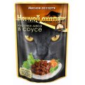 Ночной охотник / Влажный корм Паучи для кошек Мясное ассорти кусочки в соусе (цена за упаковку)