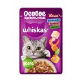 Whiskas Особое удовольствие / Паучи Вискас для взрослых кошек Белая рыба Креветка Овощи желе (цена за упаковку)