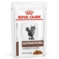 Royal Canin Gastrointestinal Moderate Calorie / Ветеринарный влажный корм (Консервы-Паучи) Роял Канин Гастроинтестинал Модерэйт Калори для кошек при расстройствах пищеварения (цена за упаковку)