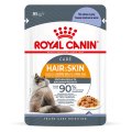 Royal Canin Hair & Skin Care Jelly / Влажный корм (Консервы-Паучи) Роял Канин Хэйр & Скин Кэа для кошек Здоровая кожа и шерсть в Желе (цена за упаковку)