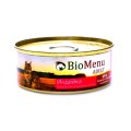 BioMenu Adult Консервы для Кошек мясной паштет с Индейкой