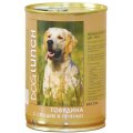 Dog Lunch / Консервы ДогЛанч для взрослых собак Говядина с Сердцем и печенью в желе (цена за упаковку)