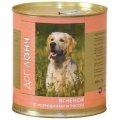 Dog Lunch / Консервы ДогЛанч для взрослых собак Ягненок с потрошками и рисом в желе (цена за упаковку)