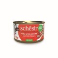Schesir / Влажный корм Консервы Шезир для кошек Тунец креветки (цена за упаковку)