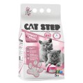 Cat Step Compact White Baby Powder / Наполнитель Кэт Степ для туалета котят комкующийся Минеральный с ароматом Детской присыпки
