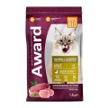 Award Hairball & Indoor / Сухой корм Авард для взрослых Домашних кошек для Выведения шерсти Утка индейка зеленая чечевица юкка Шидигера