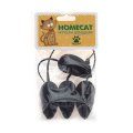 Homecat / Игрушка Хоумкэт для кошек Мышки с пищалкой серые