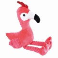 Homepet / Игрушка Хоумпет для собак Фламинго плюшевый с пищалкой и шуршащим эффектом