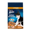 FELIX ДВОЙНАЯ ВКУСНЯТИНА / Сухой корм Пурина Феликс для взрослых кошек с птицей