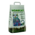 Homecat Лесная свежесть / Древесный наполнитель Хоумкэт для кошачьего туалета Мелкие гранулы