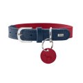 Hunter Lemvig / Ошейник Хантер для собак натуральная кожа Красно-синий
