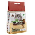 Homecat Ecoline / Комкующийся наполнитель Хоумкэт для кошачьего туалета Древесный в гранулах