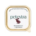 Petextra / Влажный корм Петэкстра для взрослых кошек Нежный мусс с Кроликом (цена за упаковку)