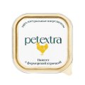 Petextra / Влажный корм Петэкстра для взрослых кошек Паштет с фермерской Курочкой (цена за упаковку)