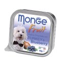 Monge Dog Fruit Turkey / Влажный корм Консервы Монж Фрукт для взрослых собак Индейка с Черникой (цена за упаковку)
