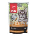 Blitz Sensitive Immunity Care / Паучи Блиц для взрослых кошек Индейка с Печенью (цена за упаковку)