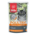 Blitz Classic Poultry / Паучи Блиц для кошек Курица с Индейкой в желе (цена за упаковку)