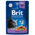 Brit Premium Gravy Cod Fish / Паучи Брит Премиум для кошек Треска в соусе (цена за упаковку)