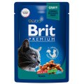 Brit Premium Gravy Duck / Паучи Брит Премиум для кошек Утка в соусе (цена за упаковку)