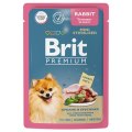 Brit Premium Mini Sterilised / Паучи Брит Премиум для взрослых Стерилизованных собак Мелких пород Кролик и брусника в соусе (цена за упаковку)