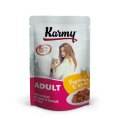 Karmy Adult / Влажный корм Паучи Карми для взрослых кошек Курица в желе (цена за упаковку)