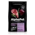 AlphaPet Superpremium Sensitive / Сухой корм АльфаПет для взрослых собак Средних пород Баранина потрошки