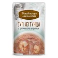 Деревенские лакомства / Суп для кошек из Тунца с креветками и крабом (цена за упаковку)