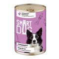 Smart Dog / Консервы Смарт Дог для взрослых собак и щенков Кусочки Кролика в нежном соусе (цена за упаковку)