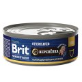 Brit Premium by Nature Sterilised / Консервы Брит для Стерилизованных кошек Перепелка (цена за упаковку)
