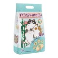 Toshiko / Комкующийся наполнитель Тошико для кошачьего туалета Древесный Зеленый чай