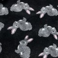 ProFleece / Коврик ПроФлис для животных Меховой многофункциональный Кролики Черный/серый/розовый