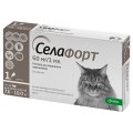 Krka Селафорт Капли на холку для кошек весом от 7,6 до 10 кг от Внешних и внутренних паразитов