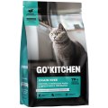GO KITCHEN Grain Free Salmon&Seafish / Сухой Беззерновой корм Гоу Китчен для Котят и кошек всех возрастов Лосось Морская рыба Фрукты и Овощи