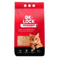 Ok-Lock / Наполнитель Ок-Лок растительный комкующийся для кошачьего туалета Антизапах