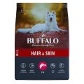 Mr.Buffalo Hair & Skin M L / Сухой корм Мистер Бафало для собак Средних и Крупных пород для Шерсти и Кожи Лосось