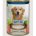 Happy Dog NaturLine / Консервы Хэппи Дог для собак Телятина с рисом (цена за упаковку, Россия)