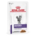 Royal Canin Neutered Maintenance / Ветеринарный влажный корм (Консервы-Паучи) Роял Канин Ньютеред Мэйнтенэнс для Взрослых Кастрированных котов и Стерилизованных кошек в Соусе (цена за упаковку)