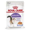 Royal Canin Sterilised Jelly / Влажный корм (Консервы-Паучи) Роял Канин Стерилайзд для взрослых кастрированных котов и Стерилизованных кошек в Желе (цена за упаковку)