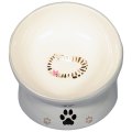 Mr.Kranch / Миска керамическая для кошек на подставке Серая