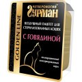 Четвероногий Гурман Golden Line / Влажный корм Золотая линия для стерилизованных кошек Паштет с говядиной (цена за упаковку)
