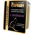 Четвероногий Гурман Golden Line / Влажный корм Золотая линия для взрослых кошек Паштет с ягнёнком (цена за упаковку)