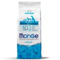 Monge Dog Speciality Light Salmon & Rice / Сухой корм Монж Спешиалити для собак всех пород Низкокалорийный Лосось с рисом