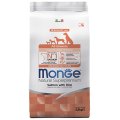 Monge Dog Monoprotein Puppy & Junior Salmon with rice / Сухой корм Монж для Щенков всех пород Лосось с рисом