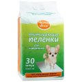 Чистый хвост / Впитывающие пеленки для животных 60 х 60 см