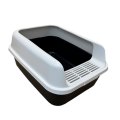 Homecat Комфорт плюс / Туалет Хоумеэт для кошек с бортиком серо-белый