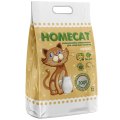 Homecat Eco line / Комкующийся наполнитель Хоумкэт для кошачьего туалета аромат Молоко