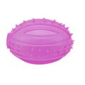 Homepet TPE / Игрушка Хоумпет для собак Мяч регби с шипами и пищалкой Прозрачный